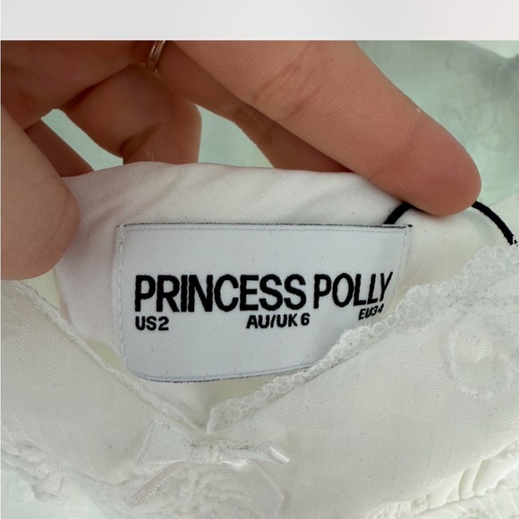 Princess Polly White Floral Mini Dress - Picture 4 of 4